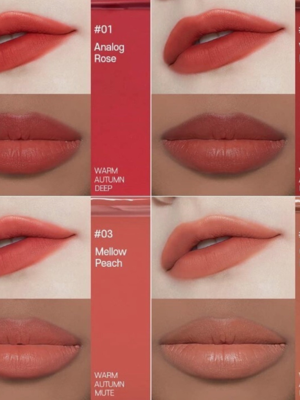 Etude fixing tint matte lip colors 
Many color to choose from